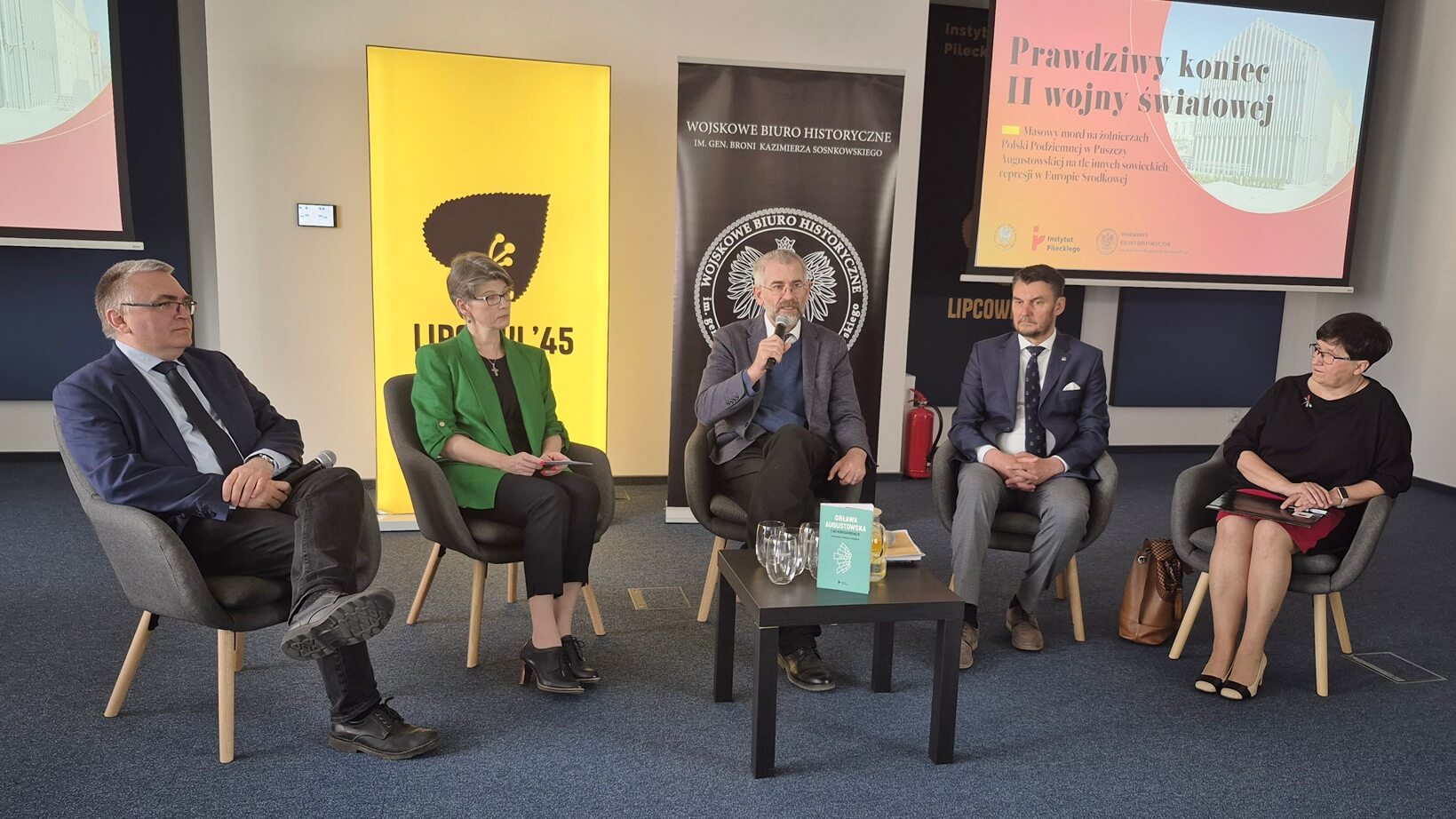 Debata naukowa o Obławie Augustowskiej to pierwsze wydarzenie w nowej siedzibie oddziału Instytutu Pileckiego w Augustowie, 9.05.2025, fot. Areta Topornicka